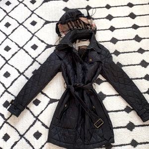 Burberry Brit Belted Quilted Jacket